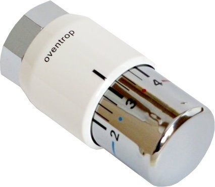 Oventrop Thermostatkopf Uni SH, weiß/verchromt