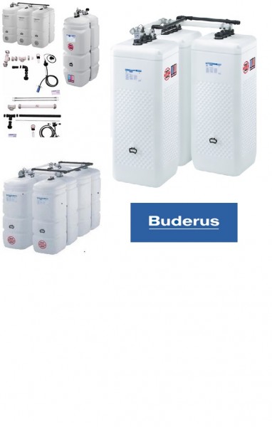 Buderus / Schütz Öltank im Tank 5x1000 l Spezial + Zubehörpaket 1A Aufstellvariante T 105