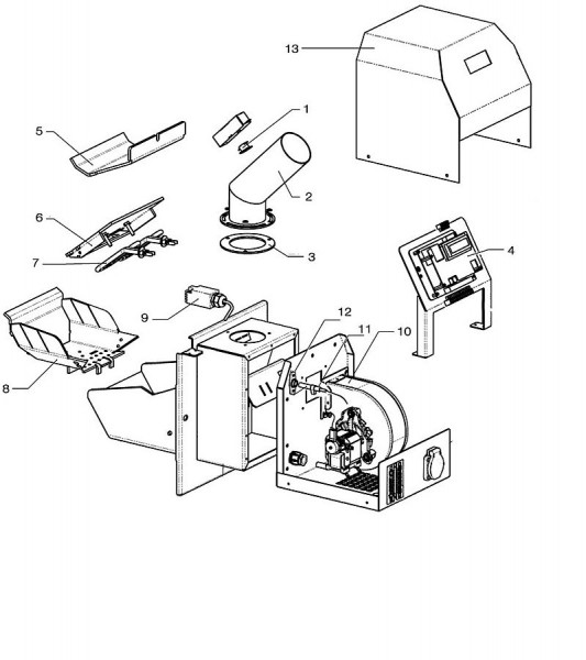 Pelletbrenner Atmos A45 Ersatzteile