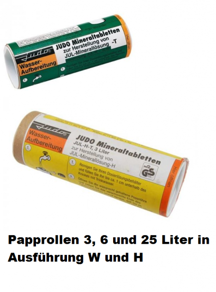 Judo Mineraltabletten JUL-W für Härtegrad 1+2, für 25 Liter, 8600011