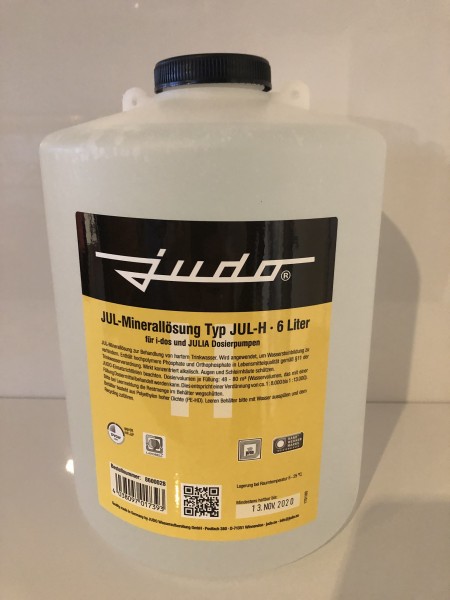 Judo JUL-H Minerallösung für Härtegrad 3, Flasche 6 Liter gelb, 8600028,