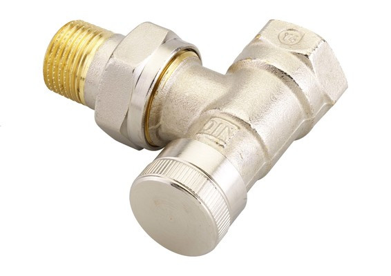 Danfoss Rücklaufverschraubung RLV 15 vernickelt 1/2" Eck 003L0143