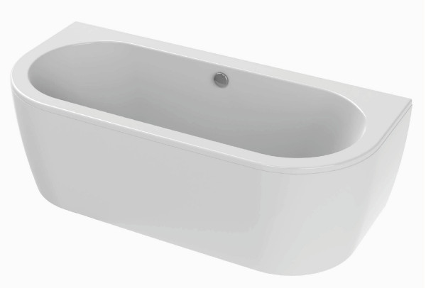 Sanvo Back-To-Wall Badewanne 180 x 80 x 40 cm